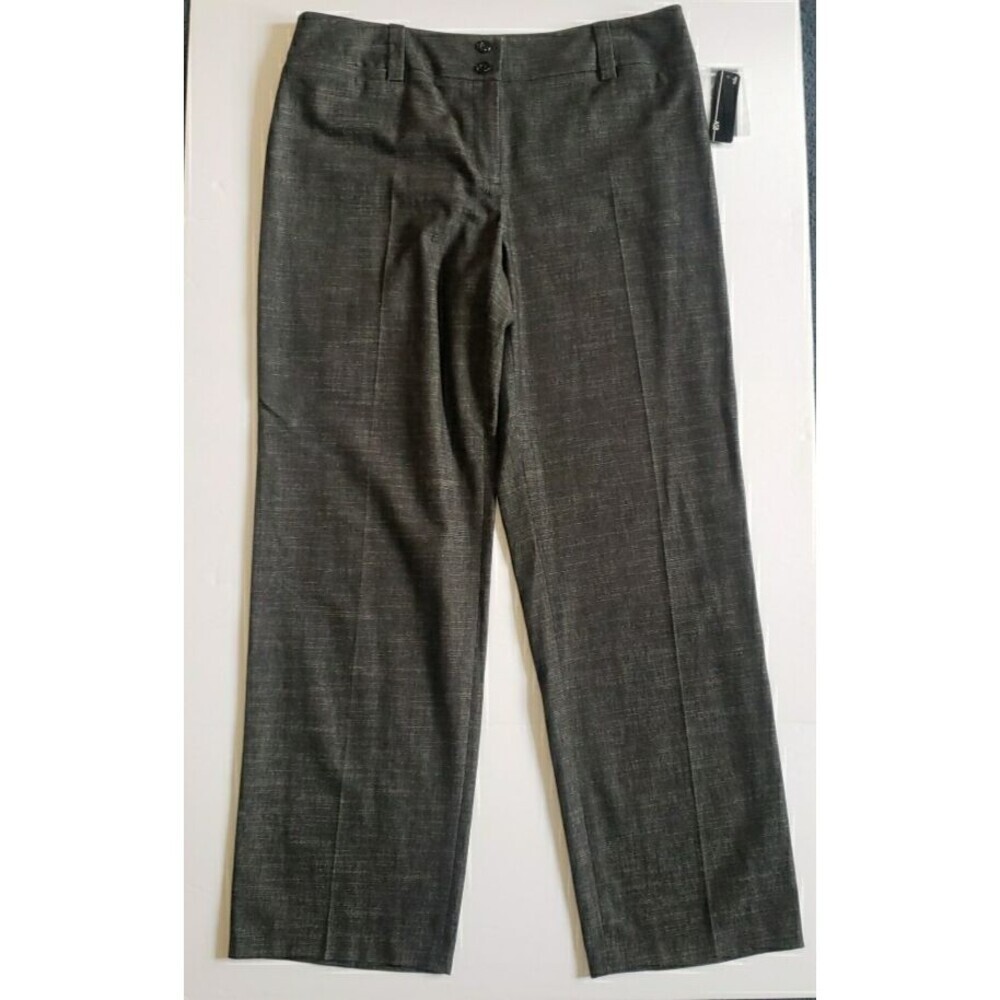 NWT AGB Black Dress Pants Stretch Career wear Office Workwear Women's 12 36x30